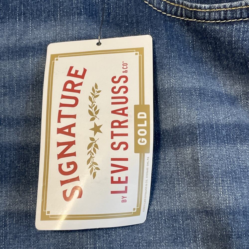 Signature by Levi Strauss Gold Women's Jeans Pull On Skinny Blue Size 26W L32 - Picture 7 of 15